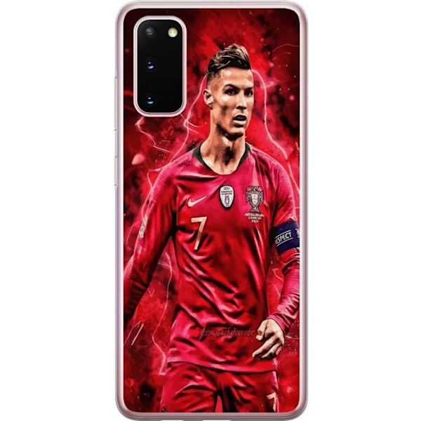 Samsung Galaxy S20 Läpinäkyvä kuori Ronaldon Taidot - CR7 Suunnittelu Aidolle Kannattajalle