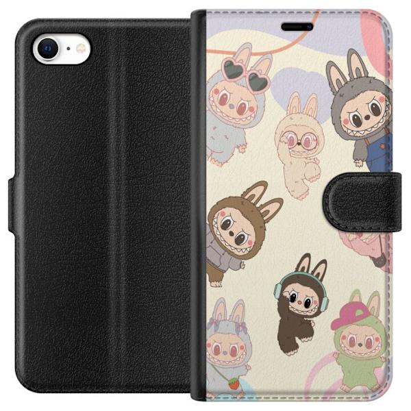 Apple iPhone 6 Plånboksfodral Labubu Pop Mart Kollektion Motiv Figur Samling Design Populärt Art Toy Pop Mart Kreativ Grafiskt