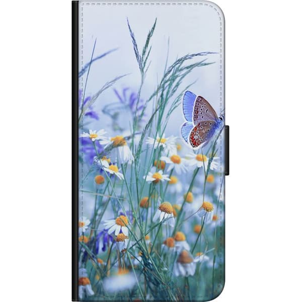 Kompatibel Tegnebogsetui til Samsung Galaxy A03s Blomster