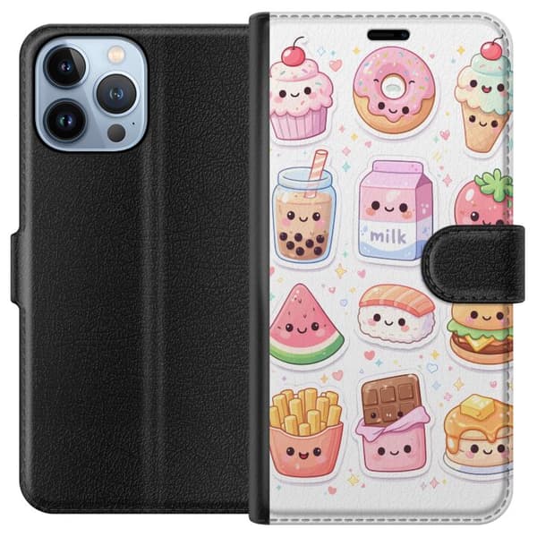 Kompatibel Tegnebogsetui til Apple iPhone 13 Pro Max pixelmonster grön