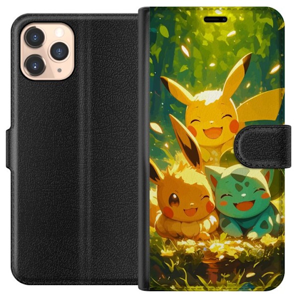 Apple iPhone 11 Pro Lompakkokotelo Pixelmonster pelityyli - v