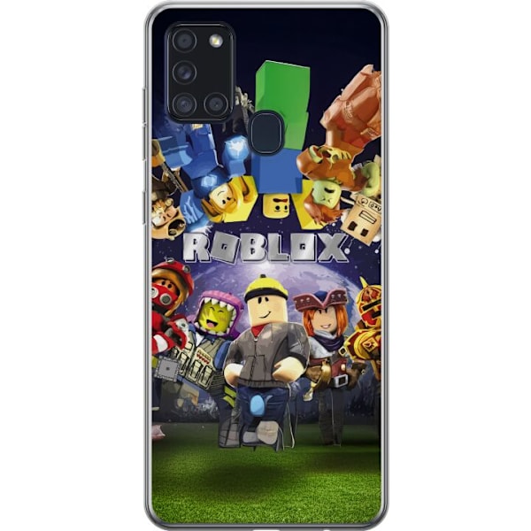Samsung Galaxy A21s Genomskinligt Skal Roblox Värld – Gamingäventyr för Barn & Ungdomar