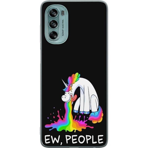 Motorola Moto G62 5G Gjennomsiktig deksel EW People Unicorn