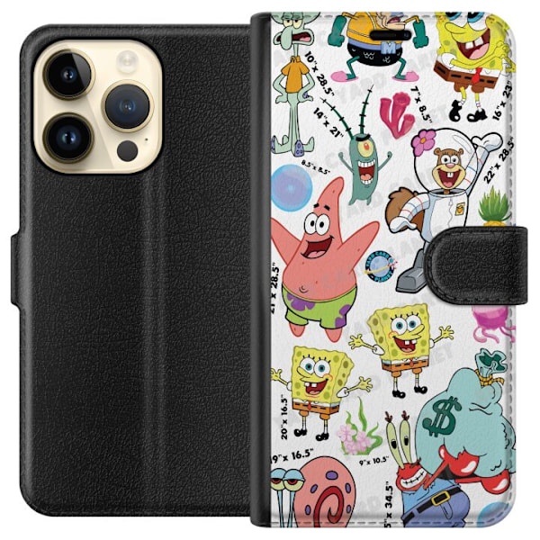 Apple iPhone 15 Pro Lommeboketui SpongeBob SquarePants