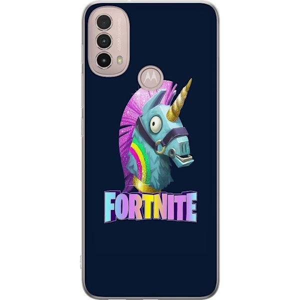 Motorola Moto E40 Gennemsigtig cover Fortnite Hest