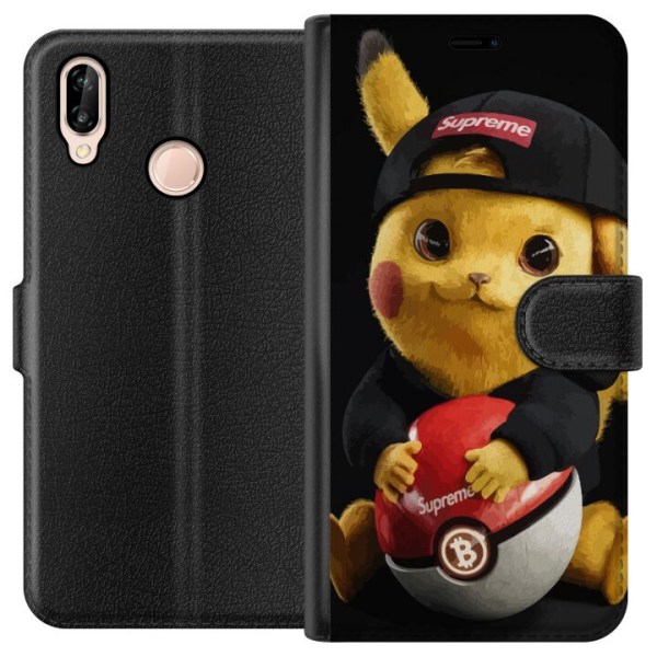 Huawei P20 lite Plånboksfodral Pikachu Supreme