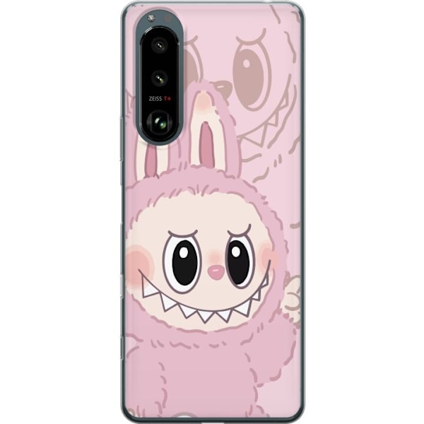 Sony Xperia 5 III Genomskinligt Skal Labubu Floral Freak – Blommigt monster i vintage-stil