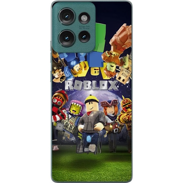 Motorola Edge 50 Läpinäkyvä kuori Roblox Maailma - Pelaamisseikkailu Lapsille ja Nuorille