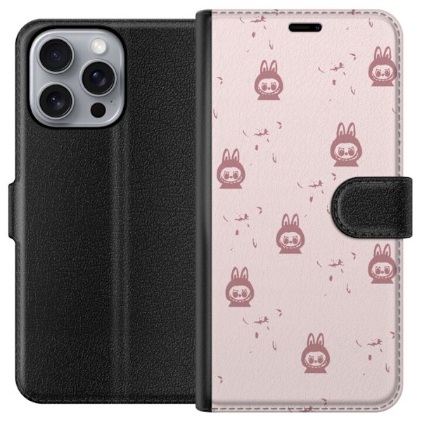 Apple iPhone 16 Pro Max Tegnebogsetui Labubu Neon Pop - Neonfarvet pop art monster