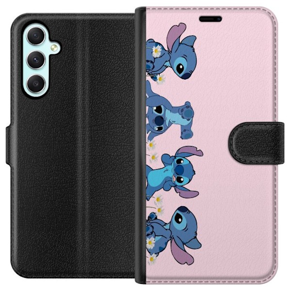 Samsung Galaxy A34 Tegnebogsetui  Stitch Grin & Leg – Perfek