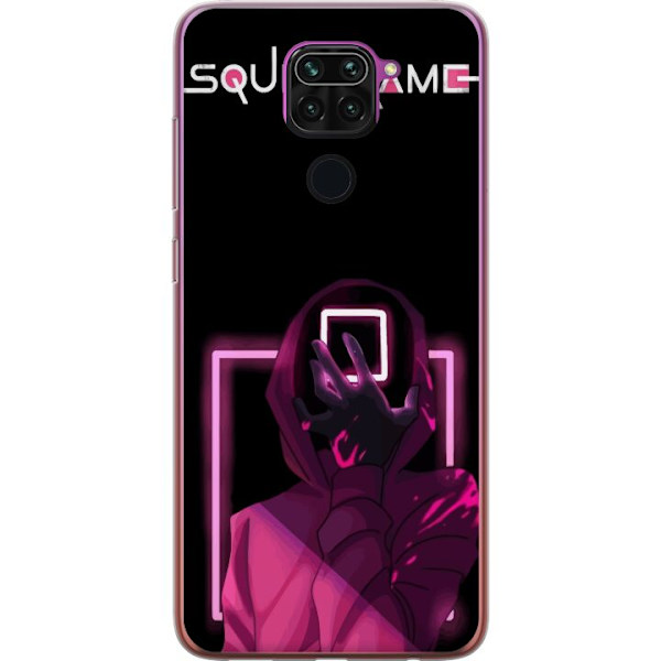 Xiaomi Redmi Note 9 Läpinäkyvä kuori Squid Game Teema Suosittu Sarja Motiivi Graafinen Ikoninen Suunnittelu Aasialainen Popkulttuuri Jännitys Draa