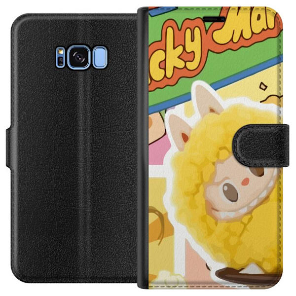 Samsung Galaxy S8 Tegnebogsetui Labubu Wacky Mart Pop Mart Serie Samlerfigur Sød Design Populært Motiv Figurserie Kreativ Kunst Leksak