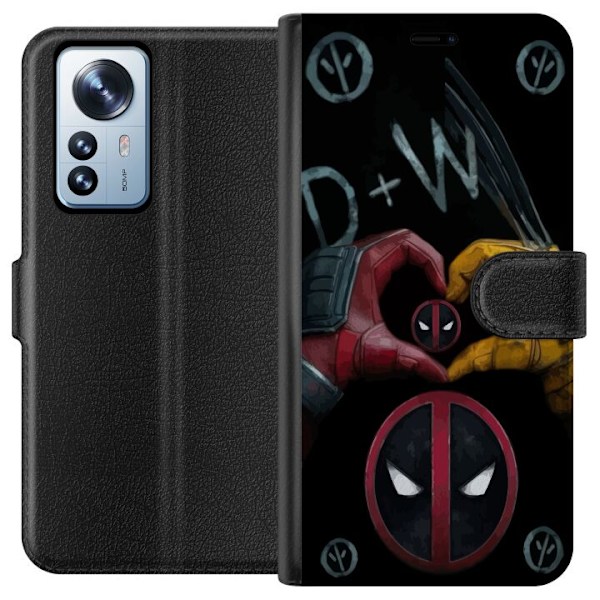 Xiaomi 12 Pro Plånboksfodral Deadpool & Wolverine Kärlek