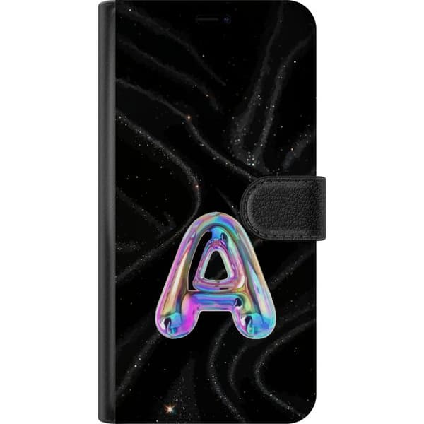 Kompatibel Tegnebogsetui til OnePlus 11R Holografisk bokstav A sort