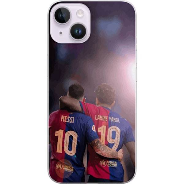 Apple iPhone 14 Plus Gennemsigtig cover Lamine Yamal VS Messi