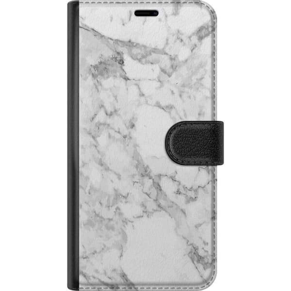 Kompatibelt Lommeboketui til Samsung Galaxy S20+ Marmor Hvit