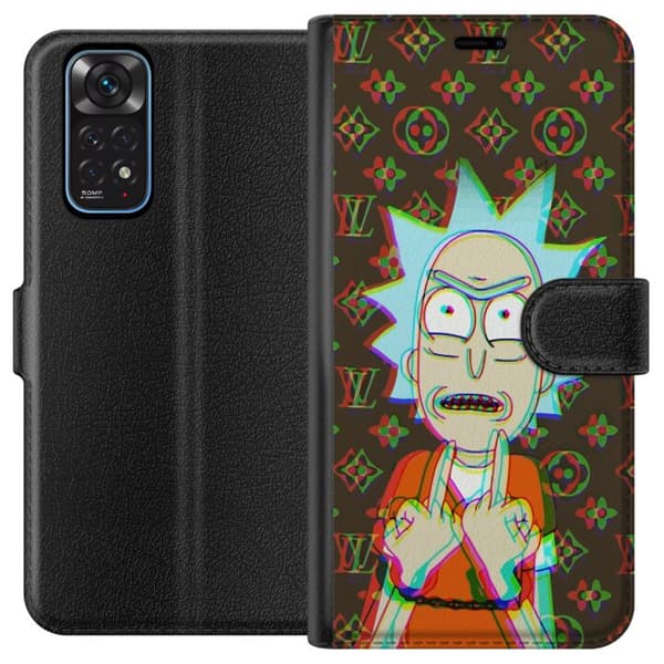Kompatibelt Plånboksfodral till Xiaomi Redmi Note 11 Rick and Morty