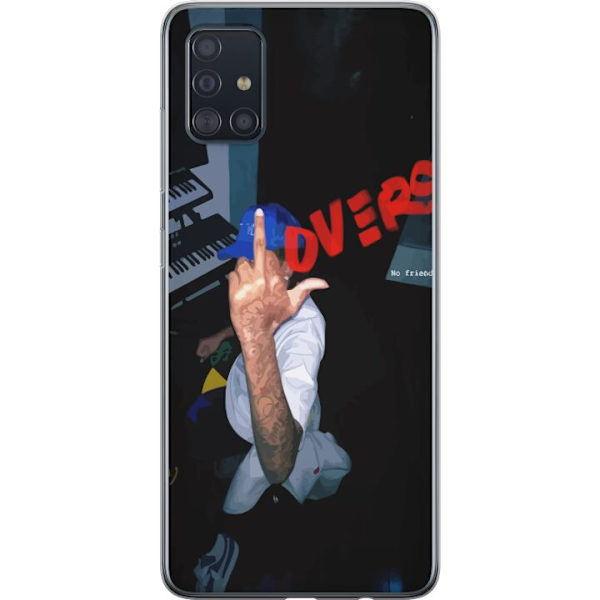 Samsung Galaxy A51 Läpinäkyvä kuori Rakkaus Mystiikka Suunnittelu Romanttinen Motiivi Suosittu Graafinen Kuviointi Muoti Tyyli