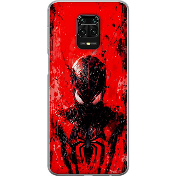 Xiaomi Redmi Note 9S Genomskinligt Skal Spider Man