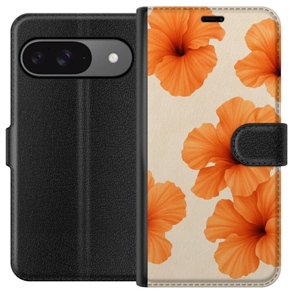 Google Pixel 9 Lommeboketui Papaya Punch