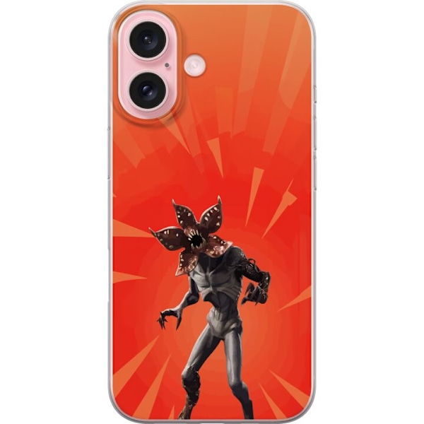 Apple iPhone 16 Gjennomsiktig deksel Fortnite - Demogorgon