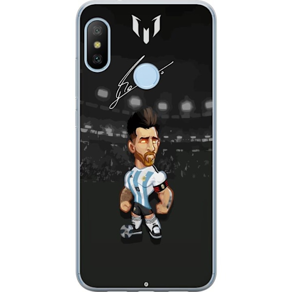 Xiaomi Mi A2 Lite Läpinäkyvä kuori Messi