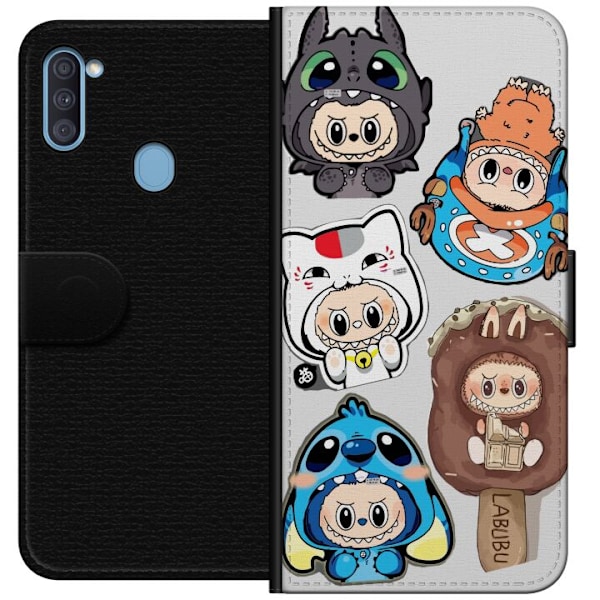 Samsung Galaxy A11 Tegnebogsetui Labubu figur samling - Pop Ma