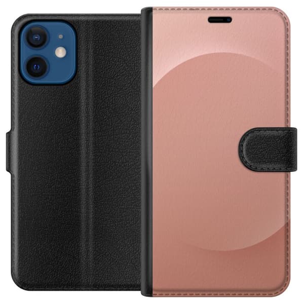Kompatibelt Plånboksfodral till Apple iPhone 12 mini Rosa Prick