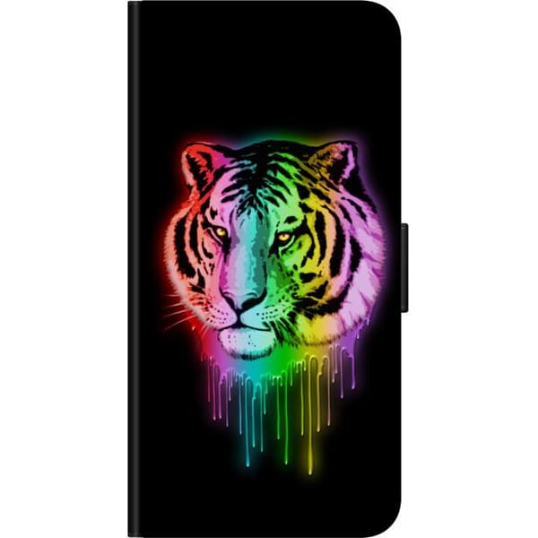 Kompatibelt Lommeboketui til OnePlus 9 Pro Neon Tiger