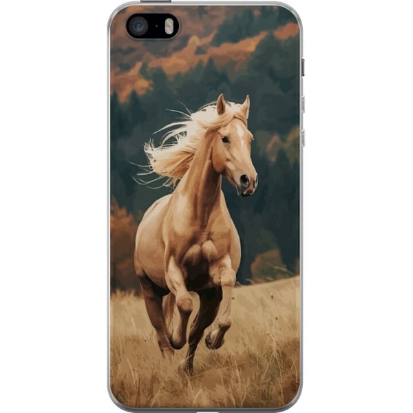 Apple iPhone SE (2016) Genomskinligt Skal Springande Häst