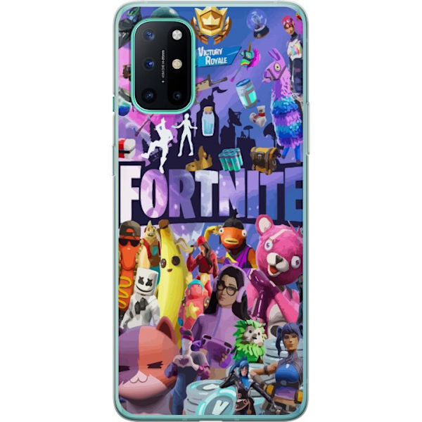 OnePlus 8T Läpinäkyvä kuori Fortnite Hahmot Peliteema Ikonit Peli Suunnittelu Suosittu Taistelurojalainen Lapset Pelihahmojen Teema