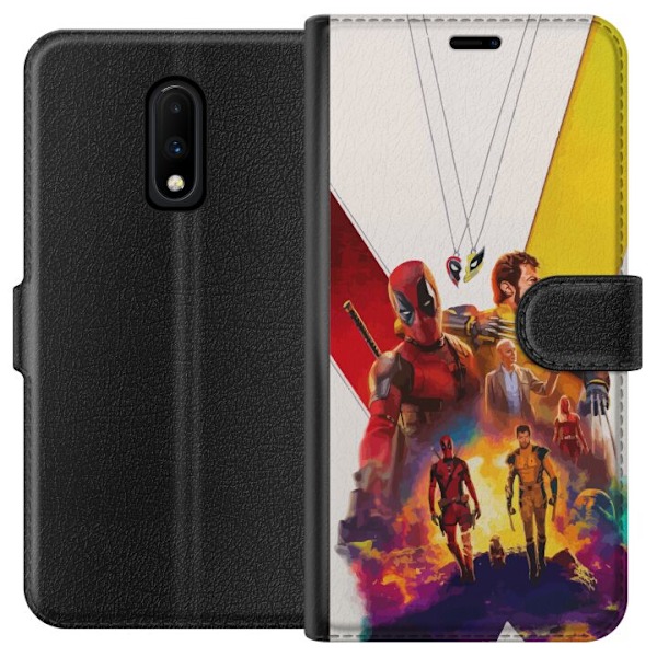 OnePlus 7 Lommeboketui Wolverine Deadpool