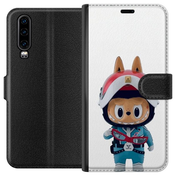 Huawei P30 Tegnebogsetui How2work Labubu Monstre x Ultraman Bl