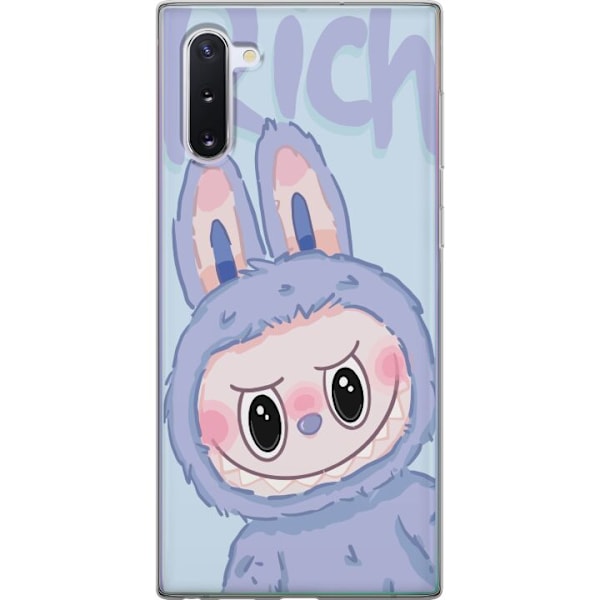 Samsung Galaxy Note10 Genomskinligt Skal Blue Bunny Labubu