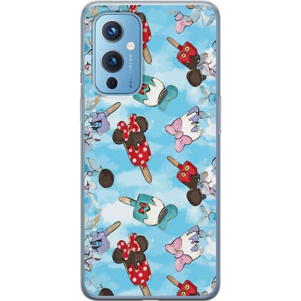 Kompatibel Mobilcover til OnePlus 9 Tecknade glassfigurer blå