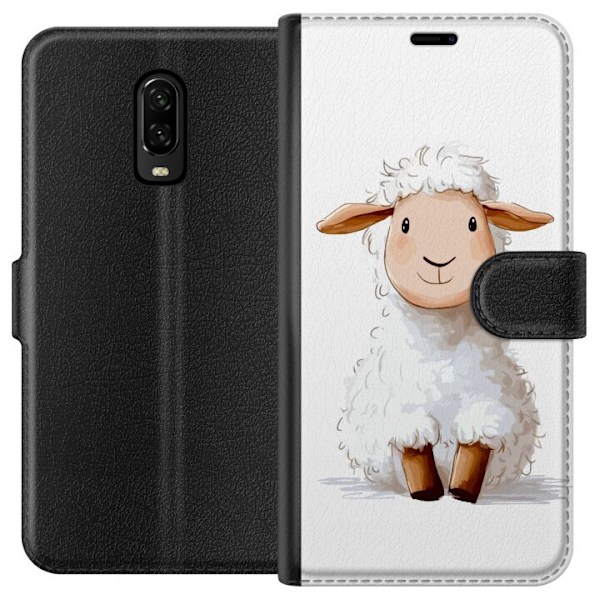 OnePlus 6T Lompakkokotelo Suloinen Lammas - lasten ja vauvan t