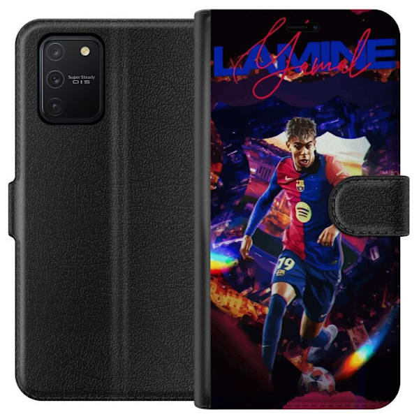 Samsung Galaxy S10 Lite Plånboksfodral Yamal Rising Talent FC Barcelona Spelare Ung Fotbollsstjärna Populärt Motiv Sport Spanien Talent