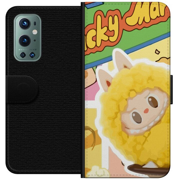 OnePlus 9 Pro Tegnebogsetui Labubu Wacky Mart Pop Mart Serie Samlerfigur Sød Design Populært Motiv Figurserie Kreativ Kunst Leksak