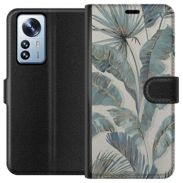 Kompatibelt Plånboksfodral till Xiaomi 12 Pro Blommor