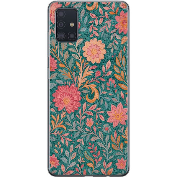 Samsung Galaxy A51 Gennemsigtig cover Floral Dream