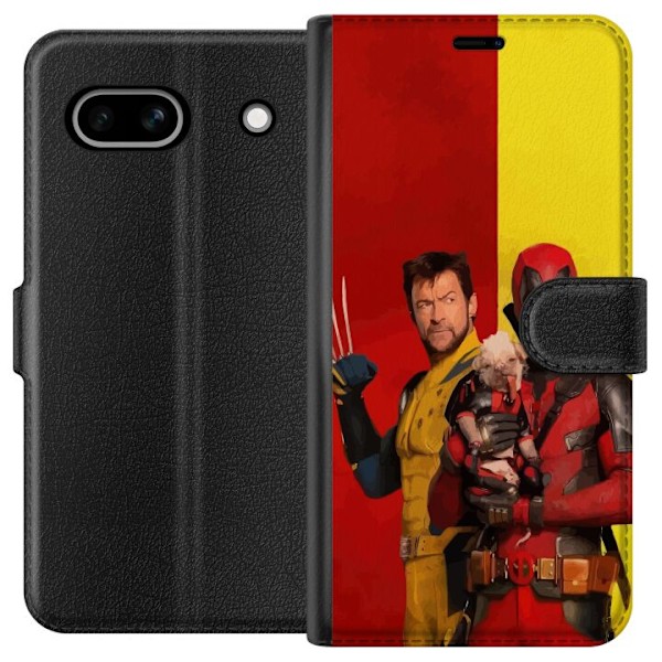 Google Pixel 7a Lompakkokotelo Deadpool & Wolverine