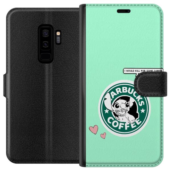 Kompatibel Tegnebogsetui til Samsung Galaxy S9+ Stitch Kaffe