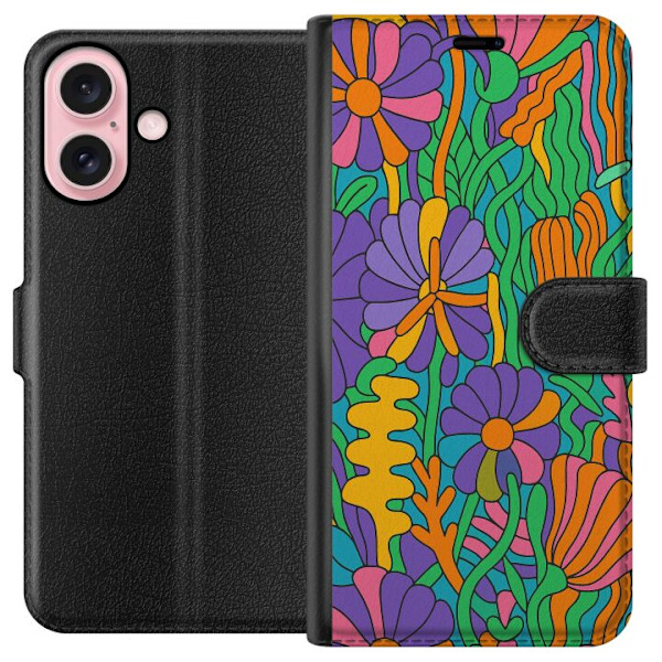 Apple iPhone 16 Tegnebogsetui Farveeksplosion