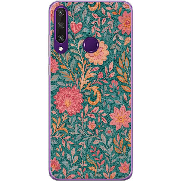 Huawei Y6p Genomskinligt Skal Floral Dream