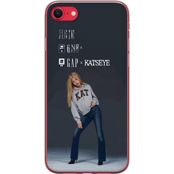 Kompatibelt Mobilskal till Apple iPhone 7 KATSEYE blond modebild grå