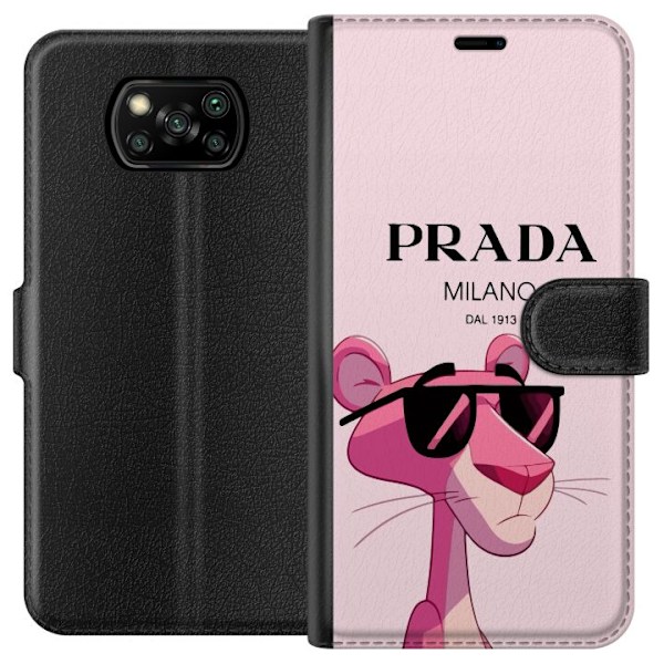 Xiaomi Poco X3 NFC Lommeboketui Prada Rosa Panteren