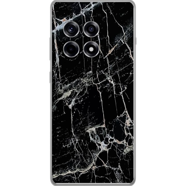 OnePlus 12R Läpinäkyvä kuori Musta Marmori