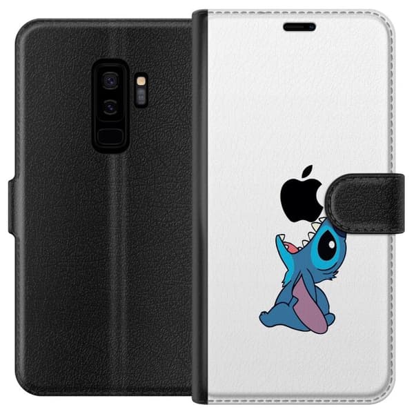 Kompatibelt Lommeboketui til Samsung Galaxy S9+ Stitch Apple