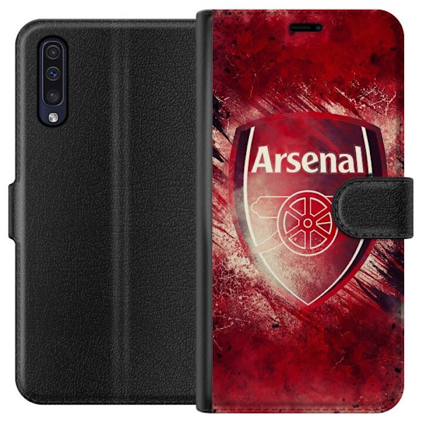 Samsung Galaxy A50 Lompakkokotelo Arsenal Jalkapallo