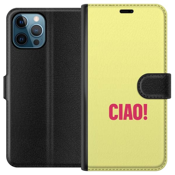 Kompatibelt Lommeboketui til Apple iPhone 12 Pro Max Rosa CIAO gul